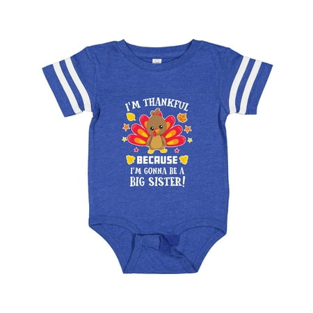 Inktastic Thanksgiving I m Thankful Because I m Gonna Be a Big Sister Gift Baby Girl Bodysuit
Inktastic Thanksgiving I m Thankful Because I m Gonna Be a Big Sister Gift Baby Girl Bodysuit