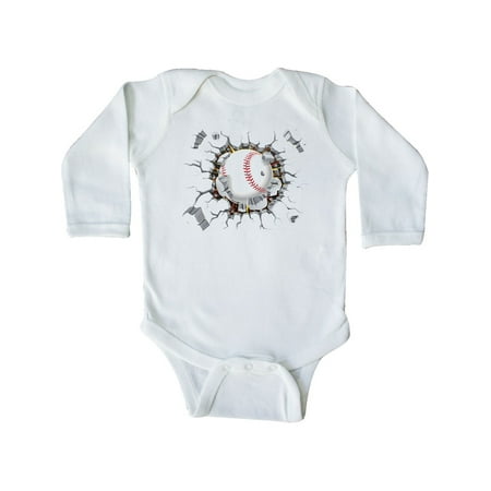 Inktastic Baseball Breakthrough Gift Baby Boy or Baby Girl Long Sleeve Bodysuit