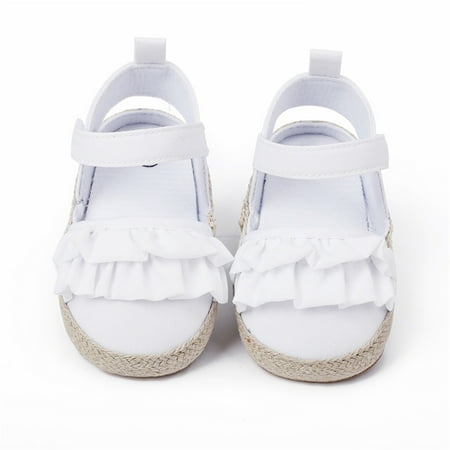 TOWED22 Toddler Sandals Girl Closed Toe Girls Ruffles Shoes First Walkers Shoes Summer Toddler Flat Sandals White 
TOWED22 Toddler Sandals Girl Closed Toe Girls Ruffles Shoes First Walkers Shoes Summer Toddler Flat Sandals White