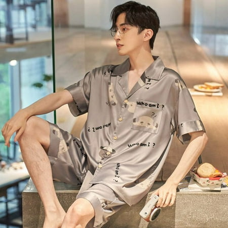CoCopeaunt New Fashion Summer Short Sleeve Short Pants Pajamas Blue Man Clothes Sleepwear Turn-down Collar Leisure Luxury Ice Silk Homewear
CoCopeaunt New Fashion Summer Short Sleeve Short Pants Pajamas Blue Man Clothes Sleepwear Turn-down Collar Leisure Luxury Ice Silk Homewear