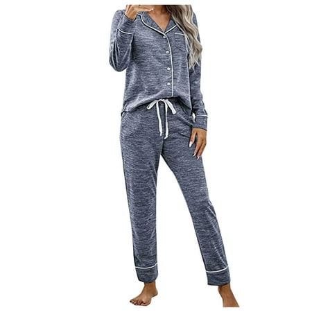 Pgeraug pajamas for women Two Piece Set Of Gradient Solid Color O Neck Long Sleeve Sports Set Sleepwear women s sleepwear Navy XL
Pgeraug pajamas for women Two Piece Set Of Gradient Solid Color O Neck Long Sleeve Sports Set Sleepwear women s sleepwear Navy XL