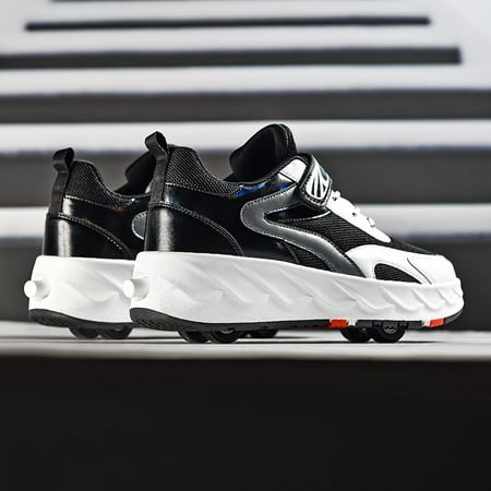 Four-wheeled Running Shoes With Solid Sole Double-wheeled Skate Shoes With Wheeled Shoes Mesh Boys And Girls Shoes Stable
Four-wheeled Running Shoes With Solid Sole Double-wheeled Skate Shoes With Wheeled Shoes Mesh Boys And Girls Shoes Stable