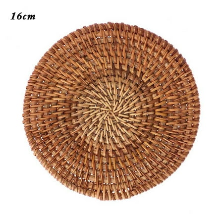 New Insulation Kitchen Handmade Table Padding Bowl Pad Rattan Coasters Cup Mats 16CM
New Insulation Kitchen Handmade Table Padding Bowl Pad Rattan Coasters Cup Mats 16CM