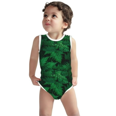 Vsdgher Green Leave Fern Print Baby Unisex Baby Cotton Sleeveless Bodysuits Soft and velvety comfortable and breathable
Vsdgher Green Leave Fern Print Baby Unisex Baby Cotton Sleeveless Bodysuits Soft and velvety comfortable and breathable