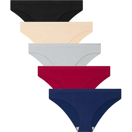 Bikini Underwear for Women Cheeky Panties Soft No Show Seamless Hipster 5 Pack
Bikini Underwear for Women Cheeky Panties Soft No Show Seamless Hipster 5 Pack