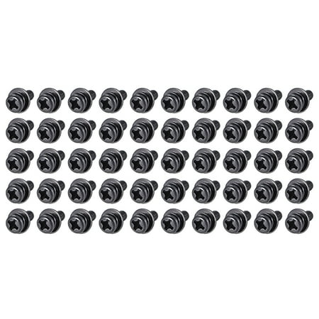 M3 x 6mm Carbon Steel Phillips Pan Head Machine Screws Bolts Combine with Spring Washer and Plain Washers 50 pcs
M3 x 6mm Carbon Steel Phillips Pan Head Machine Screws Bolts Combine with Spring Washer and Plain Washers 50 pcs