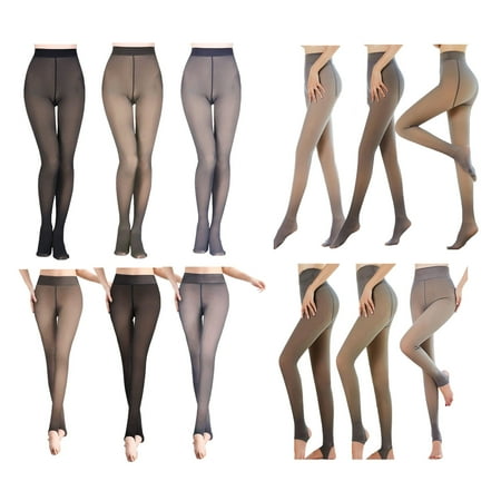 Women Fleece Lined Tights Fake Translucent Thermal Leggings Winter Sheer Warm Pantyhose Footless High Waist Tights
Women Fleece Lined Tights Fake Translucent Thermal Leggings Winter Sheer Warm Pantyhose Footless High Waist Tights