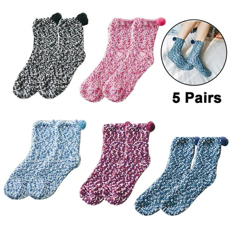 Womens Wool Socks 5 Pairs Wool Socks Christmas Gifts for Women Cozy and Warm One Size
Womens Wool Socks 5 Pairs Wool Socks Christmas Gifts for Women Cozy and Warm One Size