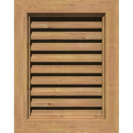14 W x 24 H Rectangle Gable Vent (19 W x 29 H Frame Size): Unfinished Functional Smooth Western Red Cedar Gable Vent w/ Brick Mould Face Frame
14 W x 24 H Rectangle Gable Vent (19 W x 29 H Frame Size): Unfinished Functional Smooth Western Red Cedar Gable Vent w/ Brick Mould Face Frame