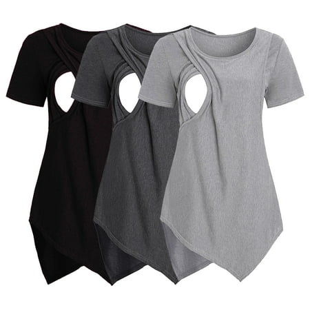 Zlekejiko Womens Maternity Short Sleeve Crew Neck Solid Color Asymmetrical Nursed Tops T Shirt For Breastfeeding 3 Pack Maternity Gender Reveal Shirts Ice Ice Baby Maternity
Zlekejiko Womens Maternity Short Sleeve Crew Neck Solid Color Asymmetrical Nursed Tops T Shirt For Breastfeeding 3 Pack Maternity Gender Reveal Shirts Ice Ice Baby Maternity