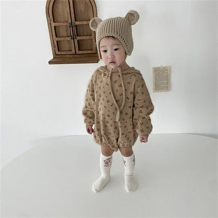 Boys Clothing Baby Girls Boys Floral Ribbed Cotton Autumn Long Sleeve Hooded Romper Bodysuit Clothes
Boys Clothing Baby Girls Boys Floral Ribbed Cotton Autumn Long Sleeve Hooded Romper Bodysuit Clothes
