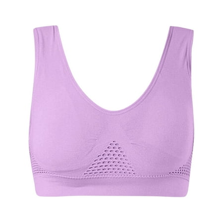 Dtydtpe bras for women Womens Sports Bra Padded Seamless Wirefree Breathable Yoga Bra Comfort Sleep Bra Workout Running sports bras for women Purple
Dtydtpe bras for women Womens Sports Bra Padded Seamless Wirefree Breathable Yoga Bra Comfort Sleep Bra Workout Running sports bras for women Purple