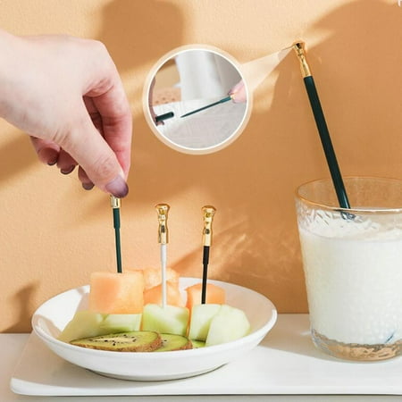 Honrane Food Grade Polished Smooth Mixing Spoon Thickened Integrated 2 in 1 Long Handle Fruit Skewer Stirring Rod Kitchen Supplies
Honrane Food Grade Polished Smooth Mixing Spoon Thickened Integrated 2 in 1 Long Handle Fruit Skewer Stirring Rod Kitchen Supplies