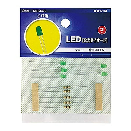 Work LED (φ3mm/green/5 pieces)
Work LED (φ3mm/green/5 pieces)