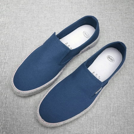 Aayomet Mens Sneakers Men s Breathable Solid Color Korean Version Trendy Casual Comfortable Lightweight Linen Sole Sneakers Blue 7
Aayomet Mens Sneakers Men s Breathable Solid Color Korean Version Trendy Casual Comfortable Lightweight Linen Sole Sneakers Blue 7