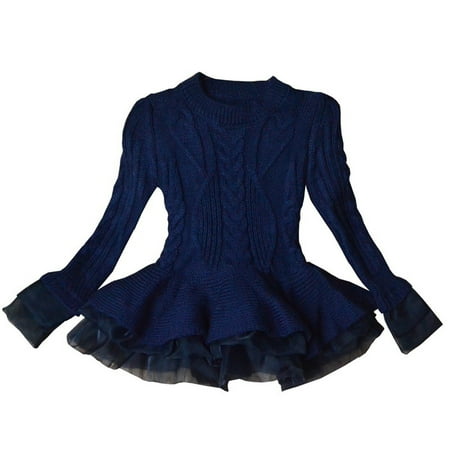 KYAIGUO 2-7T Girls Knit Casual Dress Long Sleeve Knit Sweater Christmas Dress Autumn Winter Casual Wear for Baby Kids
KYAIGUO 2-7T Girls Knit Casual Dress Long Sleeve Knit Sweater Christmas Dress Autumn Winter Casual Wear for Baby Kids