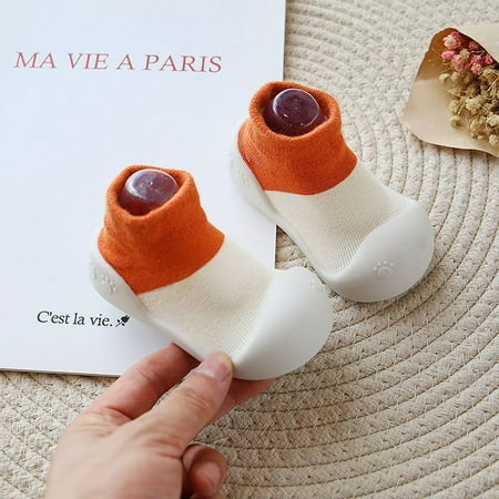 Toyella Baby Toddler Shoes Autumn Soft Bottom Non-slip Children Indoor Breathable Baotou Orange White 11.5inch
Toyella Baby Toddler Shoes Autumn Soft Bottom Non-slip Children Indoor Breathable Baotou Orange White 11.5inch