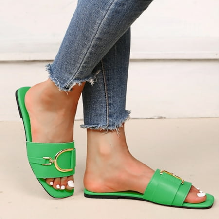 PEASKJP Strappy Sandals for Women Women s Summer Fashion Seaside Non-Slip Anti-Slip Wedges Slippers Thong Strappy Summer Shoes Green 7
PEASKJP Strappy Sandals for Women Women s Summer Fashion Seaside Non-Slip Anti-Slip Wedges Slippers Thong Strappy Summer Shoes Green 7