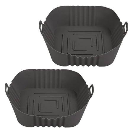 WELPET Fryer Silicone Pot 8.5Inch Reusable Fryer Liners Square Fryer Accessories Silicone (2 x Gray)
WELPET Fryer Silicone Pot 8.5Inch Reusable Fryer Liners Square Fryer Accessories Silicone (2 x Gray)