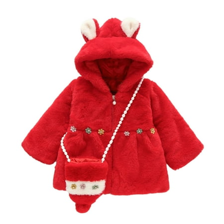 Winter Savings Clearance! SuoKom Toddler Baby Girls Winter Clothing Ears Hooded Thicken Warm Outerwear Flowers Jacket With Bag Baby Sweater Girls Outerwear Jackets & Coats Red
Winter Savings Clearance! SuoKom Toddler Baby Girls Winter Clothing Ears Hooded Thicken Warm Outerwear Flowers Jacket With Bag Baby Sweater Girls Outerwear Jackets & Coats Red
