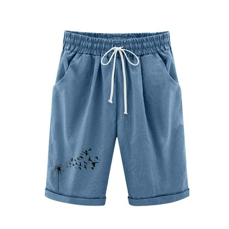 Women Pants Casual Workout Women Summer Cotton Print Pants Shorts Lacing Beach Workout With Pocket Five Point Lighweight Capris Loose Fit Scrub Pants for Women Style
Women Pants Casual Workout Women Summer Cotton Print Pants Shorts Lacing Beach Workout With Pocket Five Point Lighweight Capris Loose Fit Scrub Pants for Women Style