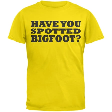 Have You Spotted Big Foot Flip Up Yellow Youth T-Shirt