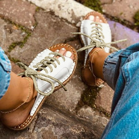 Sandals Sandals Breathable Weave Straw Shoes Round Summer Slippers Flat Toe LaceUp Women s Women s Sandals
Sandals Sandals Breathable Weave Straw Shoes Round Summer Slippers Flat Toe LaceUp Women s Women s Sandals