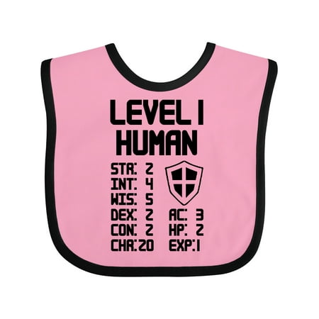 Inktastic Level 1 Human Gift Baby Boy or Baby Girl Bib