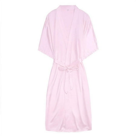 Ladies New Imitation Silk Casual Nightgown Home Wear Pure Color Pajamas Mid Sleeve Womens Sleepshirt Soft Loungewear Nightshirts
Ladies New Imitation Silk Casual Nightgown Home Wear Pure Color Pajamas Mid Sleeve Womens Sleepshirt Soft Loungewear Nightshirts