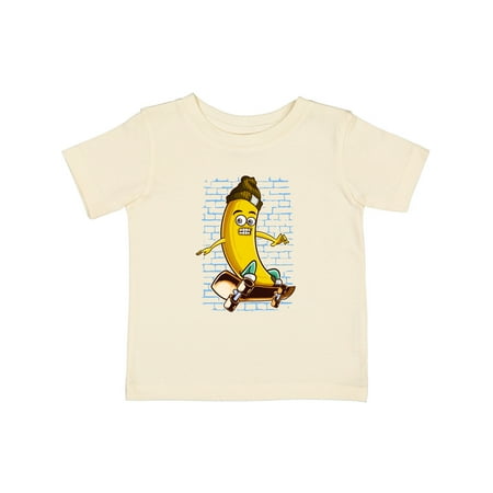 Inktastic Skateboarding Banana Funny Skater Gift Baby Boy or Baby Girl T-Shirt
