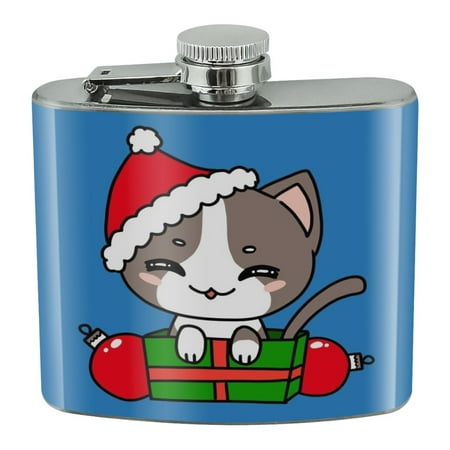 Merry Christmas Cute Kawaii Cat Kitten Stainless Steel 5oz Hip Drink Kidney Flask
Merry Christmas Cute Kawaii Cat Kitten Stainless Steel 5oz Hip Drink Kidney Flask
