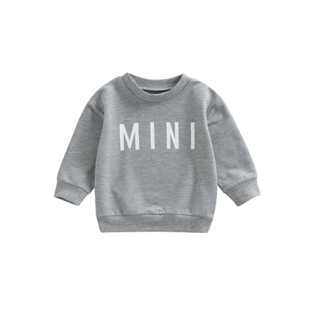 IZhansean Toddler Baby Boy Girl Fall Clothes Mini Print Crew Neck Sweatshirt Long Sleeve Pullover Shirt Warm Tops Gray 4-5 Years
IZhansean Toddler Baby Boy Girl Fall Clothes Mini Print Crew Neck Sweatshirt Long Sleeve Pullover Shirt Warm Tops Gray 4-5 Years