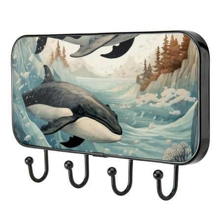 Whale Sea Ocean Self Adhesive Towel Coat Wood Iron Hooks for Home Keys Door Outdoor Home Improvement Utility Hook
Whale Sea Ocean Self Adhesive Towel Coat Wood Iron Hooks for Home Keys Door Outdoor Home Improvement Utility Hook