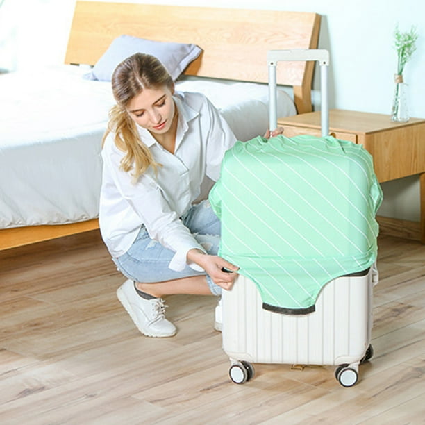 18-20 Inches Travel Luggage Cover Protector Elastic Suitcase Dustproof Bag Green
