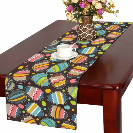 MKHERT Easter Eggs Table Runner Colorful Eggs Table Cloth Runner for Wedding Party Banquet Decoration 14x72 inch
MKHERT Easter Eggs Table Runner Colorful Eggs Table Cloth Runner for Wedding Party Banquet Decoration 14x72 inch