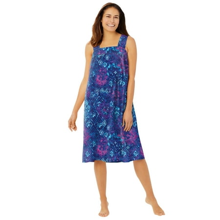 Dreams & Co. Women s Plus Size Print Sleeveless Square Neck Dress or Nightgown Dress Or Nightgown
Dreams & Co. Women s Plus Size Print Sleeveless Square Neck Dress or Nightgown Dress Or Nightgown