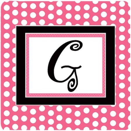 Monogram - Pink Black Polka Dots Foam Coasters Initial Letter G - Set Of 4 3.5 x 3.5 In.
Monogram - Pink Black Polka Dots Foam Coasters Initial Letter G - Set Of 4 3.5 x 3.5 In.
