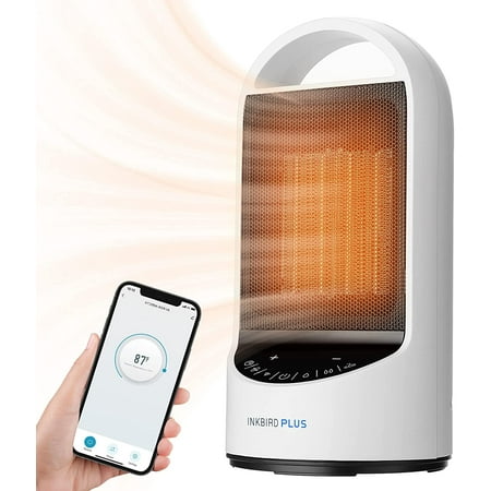 INKBIRDPLUS 1500W Portable WiFi Space Heater with 24 Hours Timer 3 Modes Overheating &Tip-over Protection Support Alexa for Bedroom Office and Indoor Use
INKBIRDPLUS 1500W Portable WiFi Space Heater with 24 Hours Timer 3 Modes Overheating &Tip-over Protection Support Alexa for Bedroom Office and Indoor Use