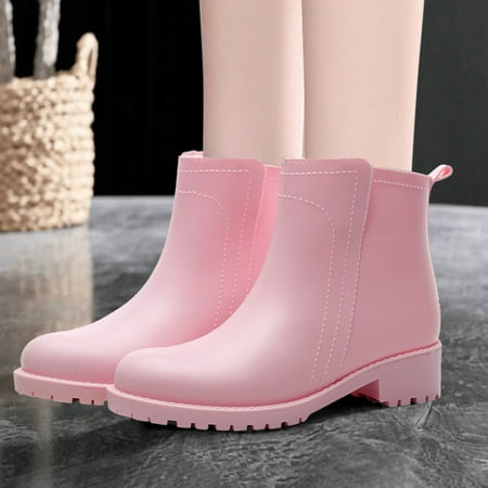 Rain Shoes Punk Style Snow Boots Women Non Slip Socks Inside Rain Boots Outdoor Rubber Water Shoes