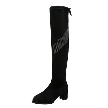 HSMQHJWE Sexy Thigh High Boots For Women Thigh High Boots For Women Wide Women Shoes Thick High Heel Fleece Boots Casual Soft Bottom Non Slip Elastic Wool Boots Long Tube Over The Knee Boots Winter
HSMQHJWE Sexy Thigh High Boots For Women Thigh High Boots For Women Wide Women Shoes Thick High Heel Fleece Boots Casual Soft Bottom Non Slip Elastic Wool Boots Long Tube Over The Knee Boots Winter