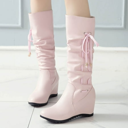 Tawop Boots Boots High Heel Shoes Pointed Toe Winter Casual Soild Mid-Calf Zip Boots Pleated Knight Boots Height Increase Black Boots For Girls Black Knee High Boots
Tawop Boots Boots High Heel Shoes Pointed Toe Winter Casual Soild Mid-Calf Zip Boots Pleated Knight Boots Height Increase Black Boots For Girls Black Knee High Boots