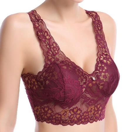 Grofry Ultra-Thin Sexy Women Solid Color Hollow Out Lace Sport Bra Underwear Brassiere Wine Red XXXXL
Grofry Ultra-Thin Sexy Women Solid Color Hollow Out Lace Sport Bra Underwear Brassiere Wine Red XXXXL