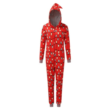 Christmas Gifts Women Hood Romper Jumpsuit Family Pajamas Sleepwear Christmas Matching Outfit Polyester Red S
Christmas Gifts Women Hood Romper Jumpsuit Family Pajamas Sleepwear Christmas Matching Outfit Polyester Red S