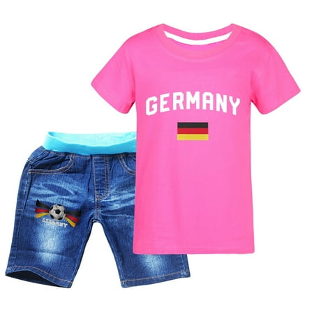 GEZHEN Children s Sportswear T-Shirts and Trousers Short-Sleeved Jeans Football Print Children s Sportswear T Shirt + Trousers Short Sleeve + Jeans Football Print Germany
GEZHEN Children s Sportswear T-Shirts and Trousers Short-Sleeved Jeans Football Print Children s Sportswear T Shirt + Trousers Short Sleeve + Jeans Football Print Germany