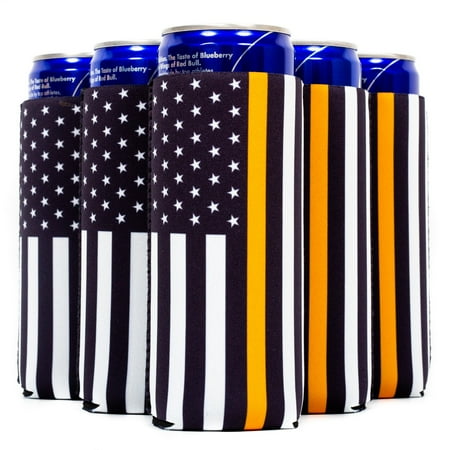 Slim Can Dispatch Sleeves Black Flag Orange Line 12 oz Tall Neoprene 4mm Thickness - Set of 12
Slim Can Dispatch Sleeves Black Flag Orange Line 12 oz Tall Neoprene 4mm Thickness - Set of 12