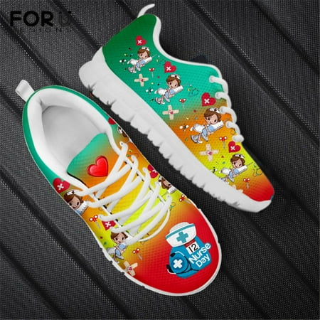 Gradient Style 3D Nurse Design Pattern Women Flats Shoes Casual Sneakers Summer Air Mesh Lace-up Ladies Shoes Woman
Gradient Style 3D Nurse Design Pattern Women Flats Shoes Casual Sneakers Summer Air Mesh Lace-up Ladies Shoes Woman