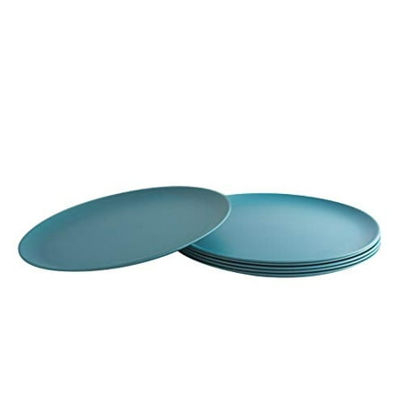 Natura Green- Bamboo Plates- Set of 6- 10 inches (Blue)