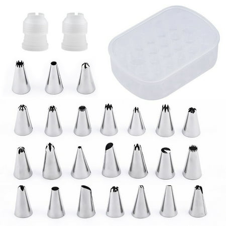 27pcs/set Cake Decorating Good Quality Stainless Steel Icing Pipe Nozzles Pastry Tips Set Cake Baking Tools Accessories
27pcs/set Cake Decorating Good Quality Stainless Steel Icing Pipe Nozzles Pastry Tips Set Cake Baking Tools Accessories