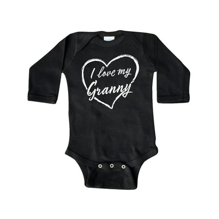 Inktastic I Love My Granny in White Chalk Heart Gift Baby Boy or Baby Girl Long Sleeve Bodysuit
Inktastic I Love My Granny in White Chalk Heart Gift Baby Boy or Baby Girl Long Sleeve Bodysuit