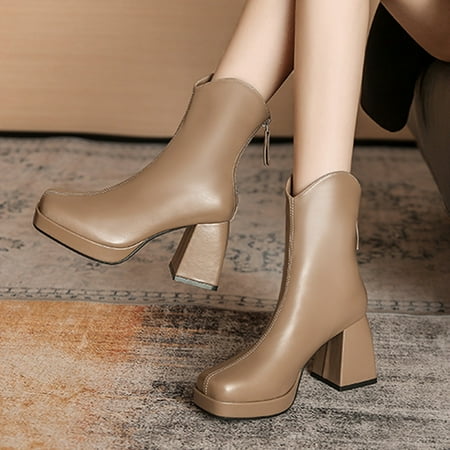 christmas women mid well boots comfortable and fashionable autumn and winter solid color with square heel zipper
christmas women mid well boots comfortable and fashionable autumn and winter solid color with square heel zipper